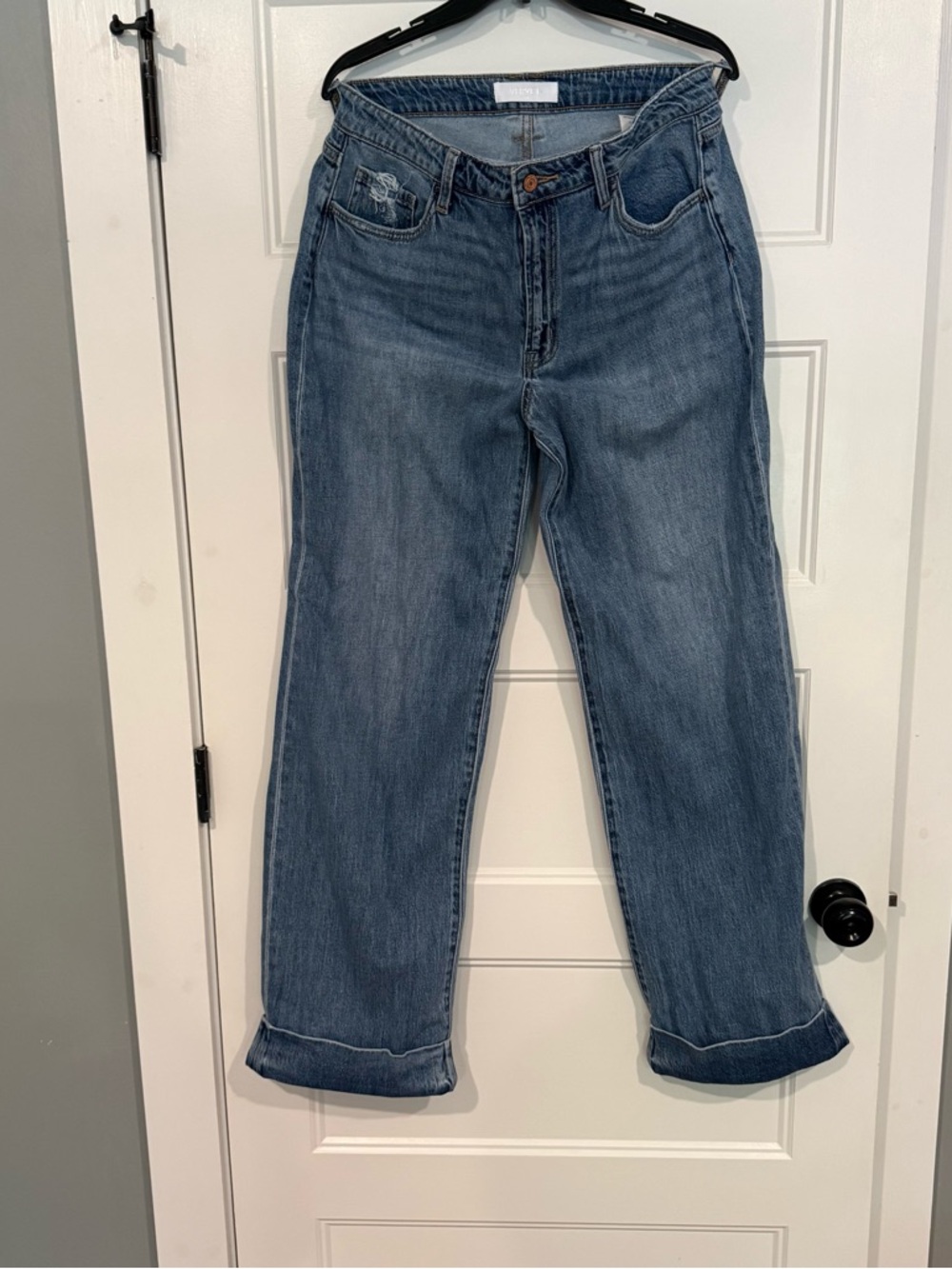 High-Rise Wide-Leg Women's Jeans in Classic Blue Wash